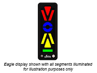 Alpha Systems AOA Eagle Angle of Attack Indicator with lights on